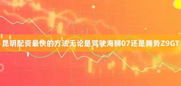 昆明配资最快的方法无论是驾驶海狮07还是腾势Z9GT